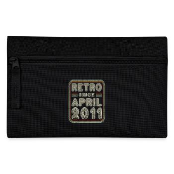 Geburtstag April 2011 Retro Geschenk - Federtasche - Schwarz - Vorne
