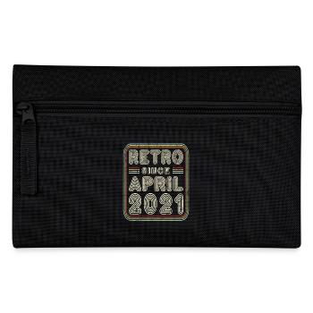 Geburtstag April 2021 Retro Geschenk - Federtasche - Schwarz - Vorne