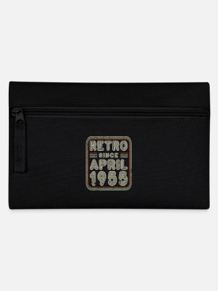 Geburtstag April 1955 Retro Geschenk - Federtasche - Schwarz