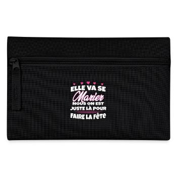 Team Mariée Enterrement de vie de Jeune Fille - Trousse - noir - Devant