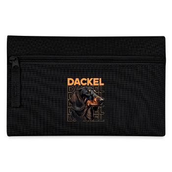 Rauhaardackel Dachshund Hund Hunde Welpe Dackel - Federtasche - Schwarz - Vorne
