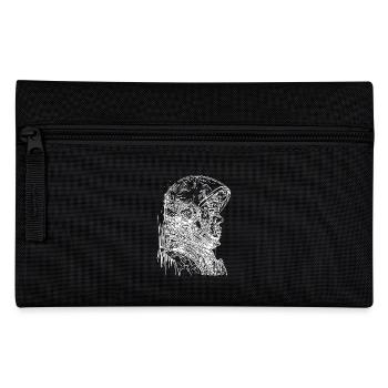 Astronaute vintage cool avec casque ouvert - Trousse - noir - Devant