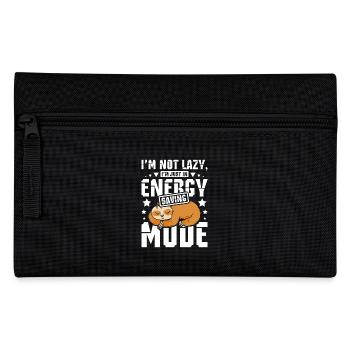 Power saving mode Sleeping Sloth - Pencil Case - black - Front