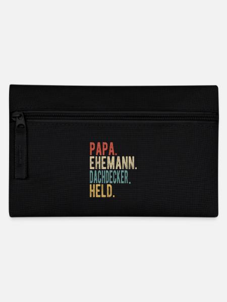 Dachdecker Papa Ehemann Held - Federtasche - Schwarz