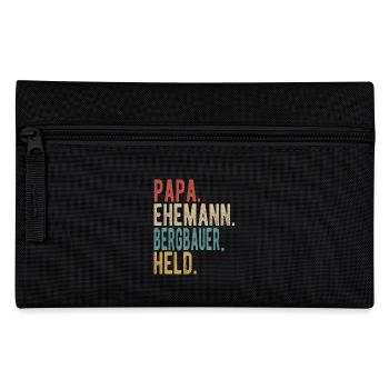 Bergbauer Papa Ehemann Held - Federtasche - Schwarz - Vorne