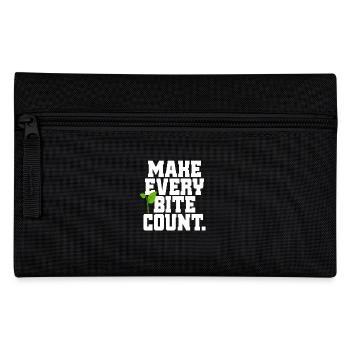 Veganer Make Every Bite Count Go Vegan Veganerin - Federtasche - Schwarz - Vorne