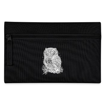 Motif nature hibou des forêts pour les amoureux des hiboux - Trousse - noir - Devant