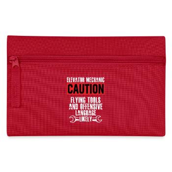 Elevator Mechanic Flying Tools Technician - Pencil Case - red - Front