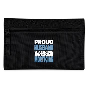 Proud wife of a damn good undertaker - Pencil Case - black - Front