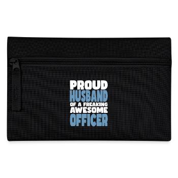 Fière épouse d’un sacré bon officier - Trousse - noir - Devant