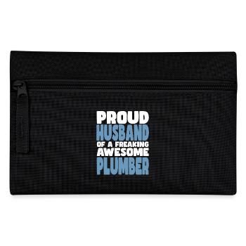 Fière épouse d’un sacré bon plombier - Trousse - noir - Devant