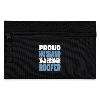 Fière épouse d’un sacré bon couvreur - Trousse - noir - Devant