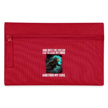 Tauchen Taucher Taucherin - Federtasche - Rot - Vorne
