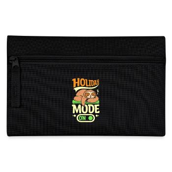 Sloth holiday mode on - Pencil Case - black - Front
