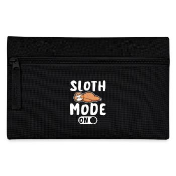 Sloth mode on - Pencil Case - black - Front
