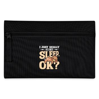 I just really like to sleep ok? Sloth - Pencil Case - black - Front