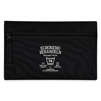 74. Geburtstag Schonend Behandeln 74 Teil Ist 74 - Federtasche - Schwarz - Vorne