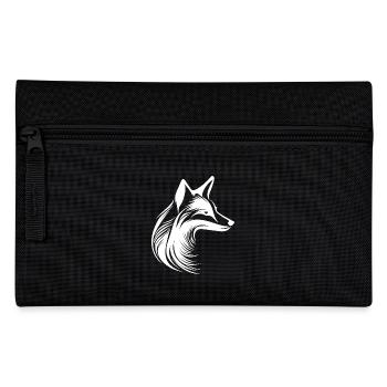 Schönes Tattoo Fuchs Porträt - Federtasche - Schwarz - Vorne