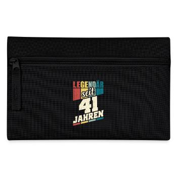 41. Geburtstag Legendär Seit 41 Jahren Legende 41 - Federtasche - Schwarz - Vorne
