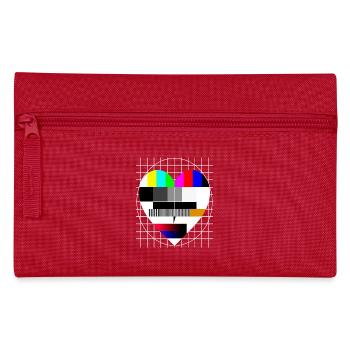 Test Image Coeur I Love 90s Party Love 80s - Trousse - rouge - Devant