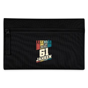 61. Geburtstag Legendär Seit 61 Jahren Legende 61 - Federtasche - Schwarz - Vorne