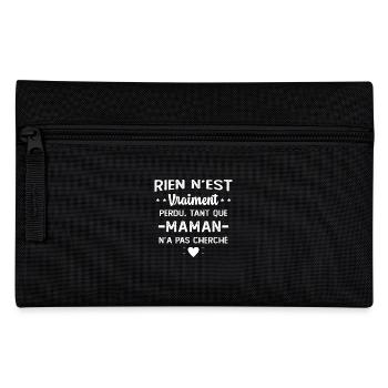 Maman n'a pas cherché Cadeau Humour - Trousse - noir - Devant