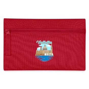 Valletta Malta Souvenir - Federtasche - Rot - Vorne