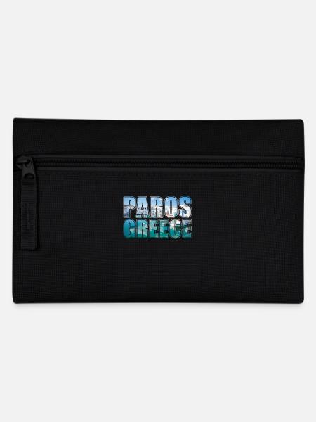 Paros Griechenland Souvenir - Federtasche - Schwarz