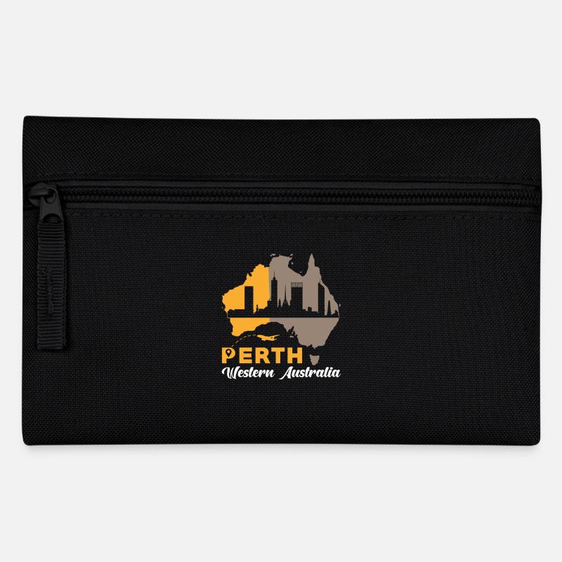 Souvenir from Perth, Western Australia - Pencil Case - black