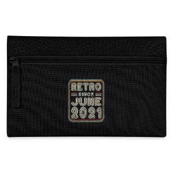 Geburtstag Juni 2021 Retro Geschenk - Federtasche - Schwarz - Vorne