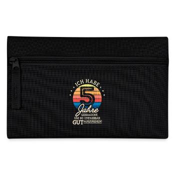5. Geburtstag Geschenk Habe 5 Jahre Gebraucht - Federtasche - Schwarz - Vorne