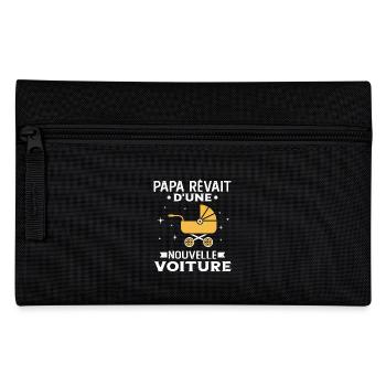 Papa Cadeau Futur Papa - nouvelle voiture de Papa - Trousse - noir - Devant