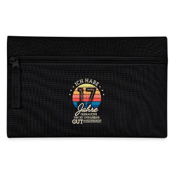 17. Geburtstag Geschenk Habe 17 Jahre Gebraucht - Federtasche - Schwarz - Vorne