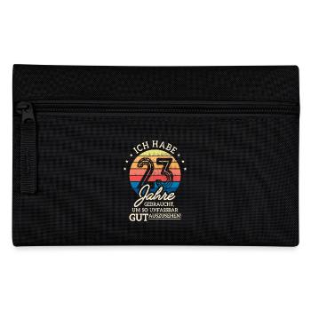 23. Geburtstag Geschenk Habe 23 Jahre Gebraucht - Federtasche - Schwarz - Vorne