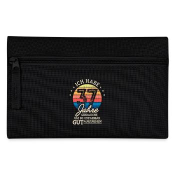 37. Geburtstag Geschenk Habe 37 Jahre Gebraucht - Federtasche - Schwarz - Vorne