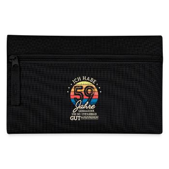 59. Geburtstag Geschenk Habe 59 Jahre Gebraucht - Federtasche - Schwarz - Vorne