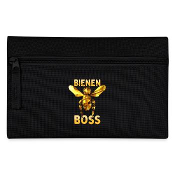 Bienenboss Imker Honig Dealer Bienenzüchter Bienen - Federtasche - Schwarz - Vorne