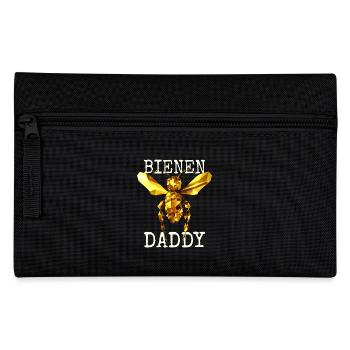 Bienen Daddy Honig Bienenzüchter Papa Vatertag Dad - Federtasche - Schwarz - Vorne