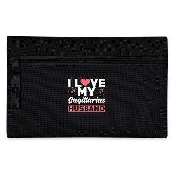 Ich Liebe meinen Schütze Ehemann - Federtasche - Schwarz - Vorne
