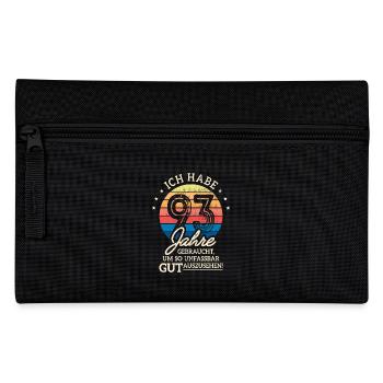 93. Geburtstag Geschenk Habe 93 Jahre Gebraucht - Federtasche - Schwarz - Vorne