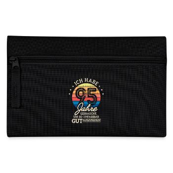 95. Geburtstag Geschenk Habe 95 Jahre Gebraucht - Federtasche - Schwarz - Vorne