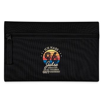 96. Geburtstag Geschenk Habe 96 Jahre Gebraucht - Federtasche - Schwarz - Vorne