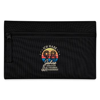 98. Geburtstag Geschenk Habe 98 Jahre Gebraucht - Federtasche - Schwarz - Vorne