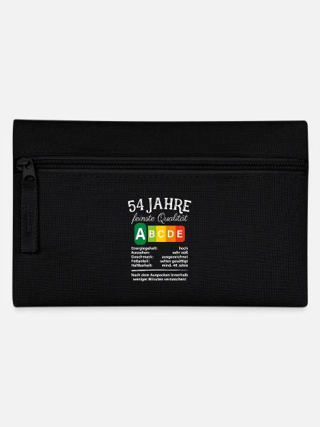 54 Jahre Feinste Qualität Geschenk 54. Geburtstag - Federtasche - Schwarz