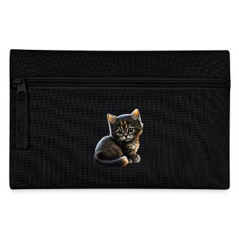 Cat Cats Cat lover cute kitten - Pencil Case - black - Front