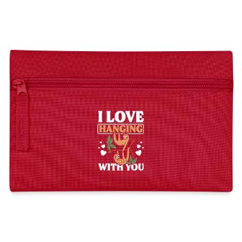 I love Hanging with you sloth couple fahlentinsday - Pencil Case - red - Front