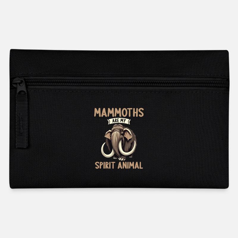 Ich mag halt einfach Mammuts Mammut - Federtasche - Schwarz