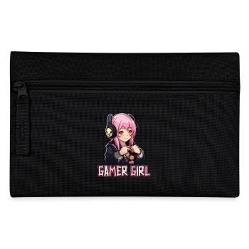 Gaming Konsole PC Zockerin Mädchen Gamer Girl - Federtasche - Schwarz - Vorne