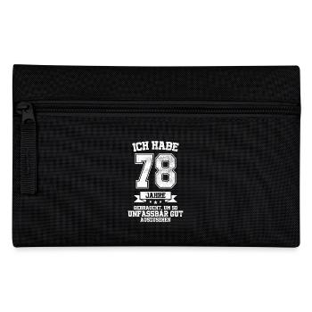 78. Geburtstag Geschenk Habe 78 Jahre Gebraucht - Federtasche - Schwarz - Vorne