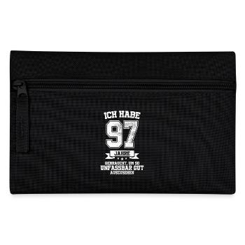 97. Geburtstag Geschenk Habe 97 Jahre Gebraucht - Federtasche - Schwarz - Vorne